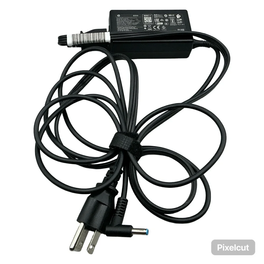 HP 65W AC Adapter Laptop Charger L25298-001 TPN-LA16 19.5V 3.33A Blue Tip Black